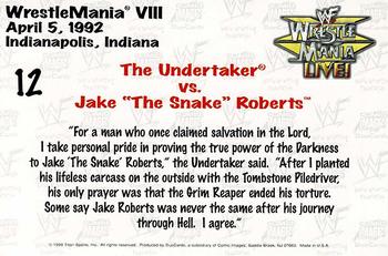 1999 Comic Images WWF Wrestlemania Live Photocards #12 Undertaker / Jake 