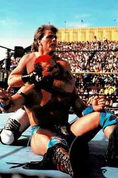 1999 Comic Images WWF Wrestlemania Live Photocards #15 Shawn Michaels / Tatanka Front