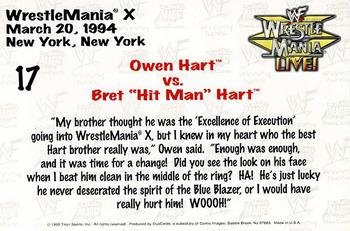 1999 Comic Images WWF Wrestlemania Live Photocards #17 Owen Hart / Bret 