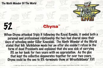 1999 Comic Images WWF Wrestlemania Live Photocards #52 Chyna Back