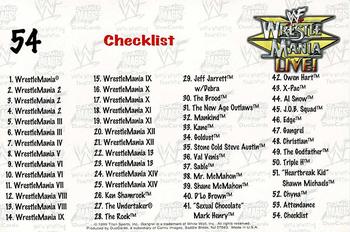 1999 Comic Images WWF Wrestlemania Live Photocards #54 Stone Cold Steve Austin Back