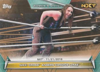 2019 Topps WWE Women's Division - Bronze #91 Nikki Cross Angers Candice LeRae (NXT 11/21/2018) Front