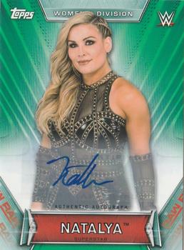 2019 Topps WWE Women's Division - Autographs Green #A-NT Natalya Front