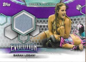 2019 Topps WWE Women's Division - Mat Relic Purple #MR-SA Sarah Logan Front