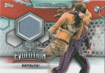 2019 Topps WWE Women's Division - Mat Relic Red #MR-NT Natalya Front