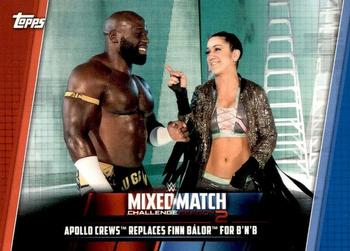 2019 Topps WWE Women's Division - Mixed Match Challenge Season 2 #MMC-22 Apollo Crews Replaces Finn Bálor for B'N'B Front