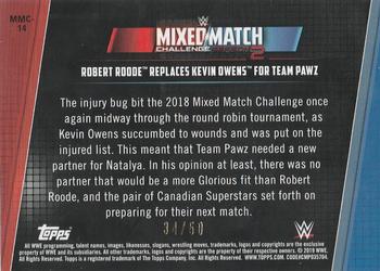 2019 Topps WWE Women's Division - Mixed Match Challenge Season 2 Orange #MMC-14 Robert Roode Replaces Kevin Owens for Team Pawz Back