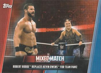 2019 Topps WWE Women's Division - Mixed Match Challenge Season 2 Orange #MMC-14 Robert Roode Replaces Kevin Owens for Team Pawz Front
