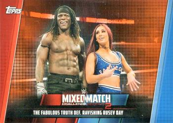 2019 Topps WWE Women's Division - Mixed Match Challenge Season 2 Orange #MMC-17 The Fabulous Truth def. Ravishing Rusev Day Front