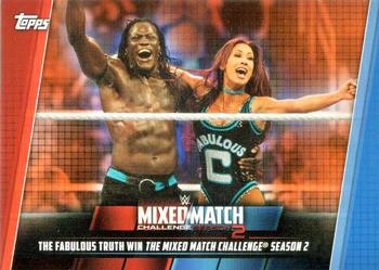 2019 Topps WWE Women's Division - Mixed Match Challenge Season 2 Orange #MMC-25 The Fabulous Truth Win the Mixed Match Challenge Season 2 Front