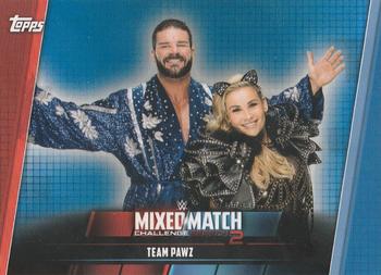 2019 Topps WWE Women's Division - Mixed Match Challenge Season 2 Blue #MMC-5 Team Pawz Front
