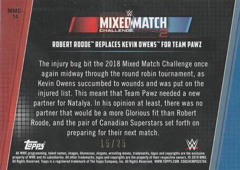 2019 Topps WWE Women's Division - Mixed Match Challenge Season 2 Blue #MMC-14 Robert Roode Replaces Kevin Owens for Team Pawz Back