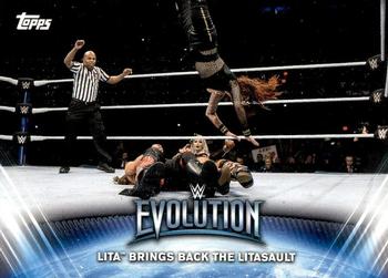 2019 Topps WWE Women's Division - Evolution #WE-1 Lita Brings Back the Litasault Front