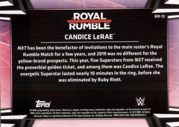 2019 Topps WWE Women's Division - Royal Rumble #RR-12 Candice LeRae Back