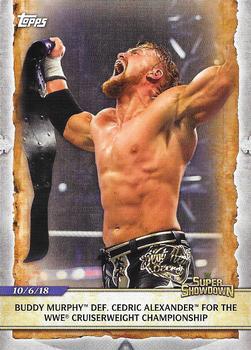 2020 Topps Road to WrestleMania #3 Buddy Murphy Def. Cedric Alexander for the WWE Cruiserweight Championship Front