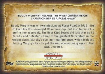 2020 Topps Road to WrestleMania #8 Buddy Murphy Retains the WWE Cruiserweight Championship in a Fatal 4-Way Back