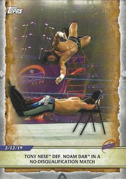 2020 Topps Road to WrestleMania #9 Tony Nese Def. Noam Dar in a No-Disqualification Match Front