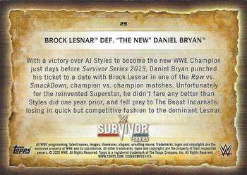 2020 Topps Road to WrestleMania #29 Brock Lesnar Def. 
