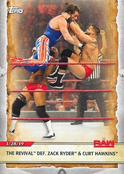 2020 Topps Road to WrestleMania #38 The Revival Def. Zack Ryder & Curt Hawkins Front