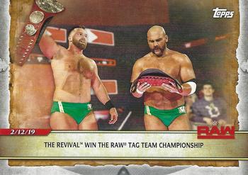 2020 Topps Road to WrestleMania #41 The Revival Win the Raw Tag Team Championship Front