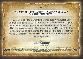 2020 Topps Road to WrestleMania #68 The Miz Def. Jeff Hardy in a WWE World Cup Quarter-final Match Back