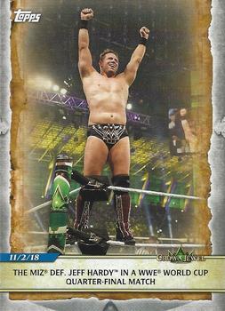 2020 Topps Road to WrestleMania #68 The Miz Def. Jeff Hardy in a WWE World Cup Quarter-final Match Front