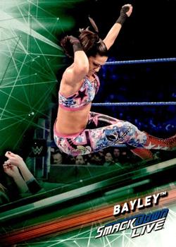 2019 Topps WWE SmackDown Live - Green #7 Bayley Front
