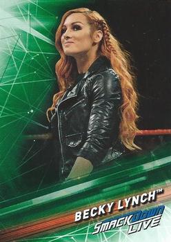 2019 Topps WWE SmackDown Live - Green #8 Becky Lynch Front