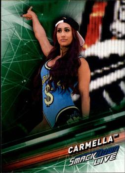 2019 Topps WWE SmackDown Live - Green #14 Carmella Front