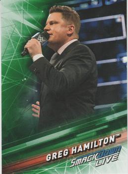 2019 Topps WWE SmackDown Live - Green #24 Greg Hamilton Front