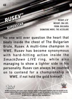 2019 Topps WWE SmackDown Live - Green #44 Rusev Back