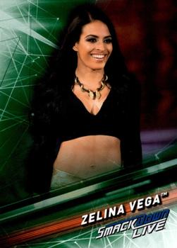2019 Topps WWE SmackDown Live - Green #56 Zelina Vega Front