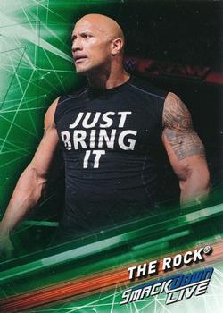 2019 Topps WWE SmackDown Live - Green #58 The Rock Front