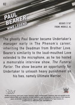 2019 Topps WWE SmackDown Live - 20th Anniversary #82 Paul Bearer Back