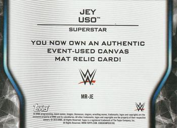 2019 Topps WWE SmackDown Live - Mat Relics #MR-JE Jey Uso Back