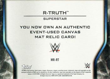 2019 Topps WWE SmackDown Live - Mat Relics #MR-RT R-Truth Back