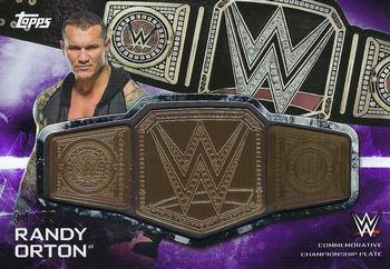 2019 Topps WWE SmackDown Live - SmackDown Championship Commemorative Relics Purple #SC-RO Randy Orton Front