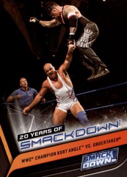 2019 Topps WWE SmackDown Live - 20 Years of SmackDown #SD-10 WWE Champion Kurt Angle vs. Undertaker Front