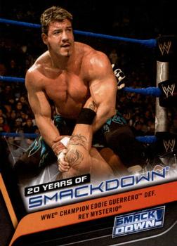 2019 Topps WWE SmackDown Live - 20 Years of SmackDown #SD-16 WWE Champion Eddie Guerrero def. Rey Mysterio Front