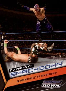 2019 Topps WWE SmackDown Live - 20 Years of SmackDown #SD-26 Shawn Michaels vs. Rey Mysterio Front