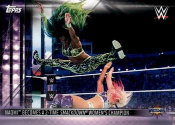 2019 Topps WWE SmackDown Live - Women's Revolution #DR-32 Naomi Becomes a 2-Time Smackdown Women's Champion Front