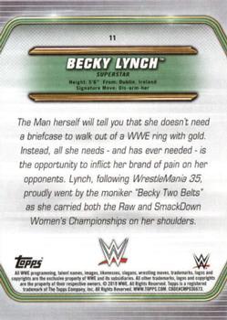 2019 Topps WWE Money in the Bank - Bronze #11 Becky Lynch Back
