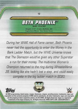 2019 Topps WWE Money in the Bank - Bronze #12 Beth Phoenix Back