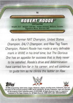 2019 Topps WWE Money in the Bank - Bronze #16 Robert Roode Back