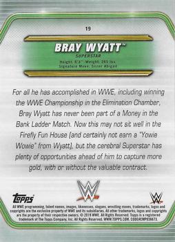 2019 Topps WWE Money in the Bank - Bronze #19 Bray Wyatt Back