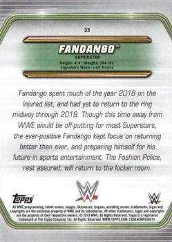2019 Topps WWE Money in the Bank - Bronze #33 Fandango Back