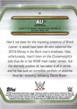 2019 Topps WWE Money in the Bank - Bronze #57 Mustafa Ali Back