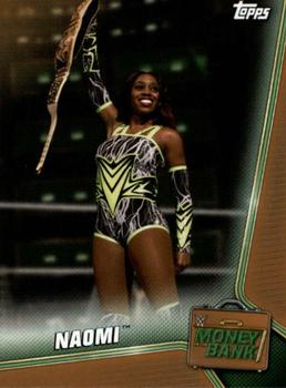 2019 Topps WWE Money in the Bank - Bronze #58 Naomi Front