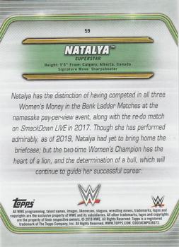 2019 Topps WWE Money in the Bank - Bronze #59 Natalya Back