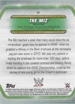 2019 Topps WWE Money in the Bank - Bronze #83 The Miz Back